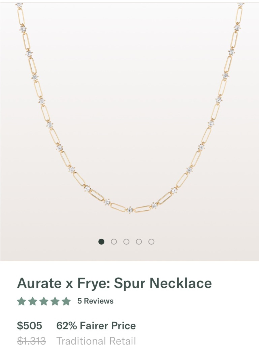Aurate New York x Frye Necklace